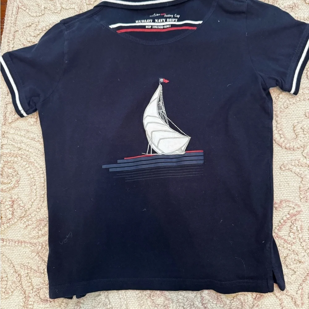 Kids Hublot Navy Polo Shirt size 10 - Picture 3 of 3